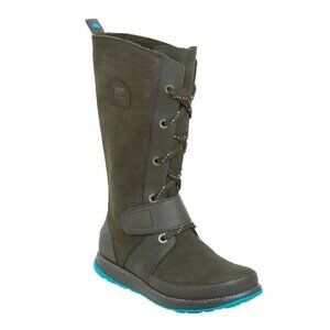 Sorel The Liftline Waterproof Black Leather Winter Boots Size 6